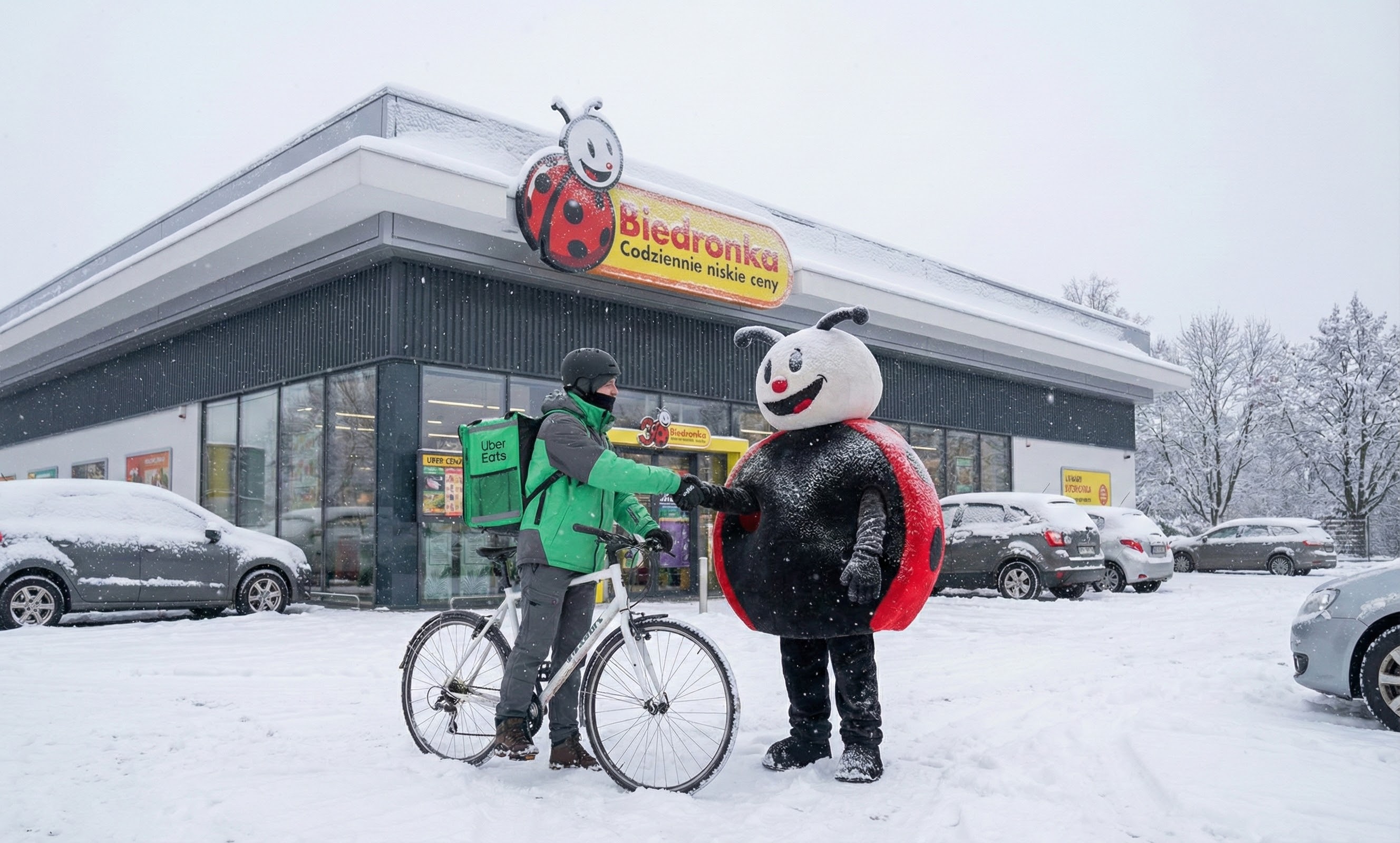 Biedronka kończy z hegemonią Glovo. Podrzuci zakupy też Uberem