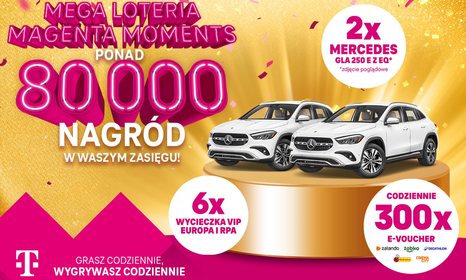 Mercedes i luksusowe wakacje. T-Mobile rozdaje tysiące nagród