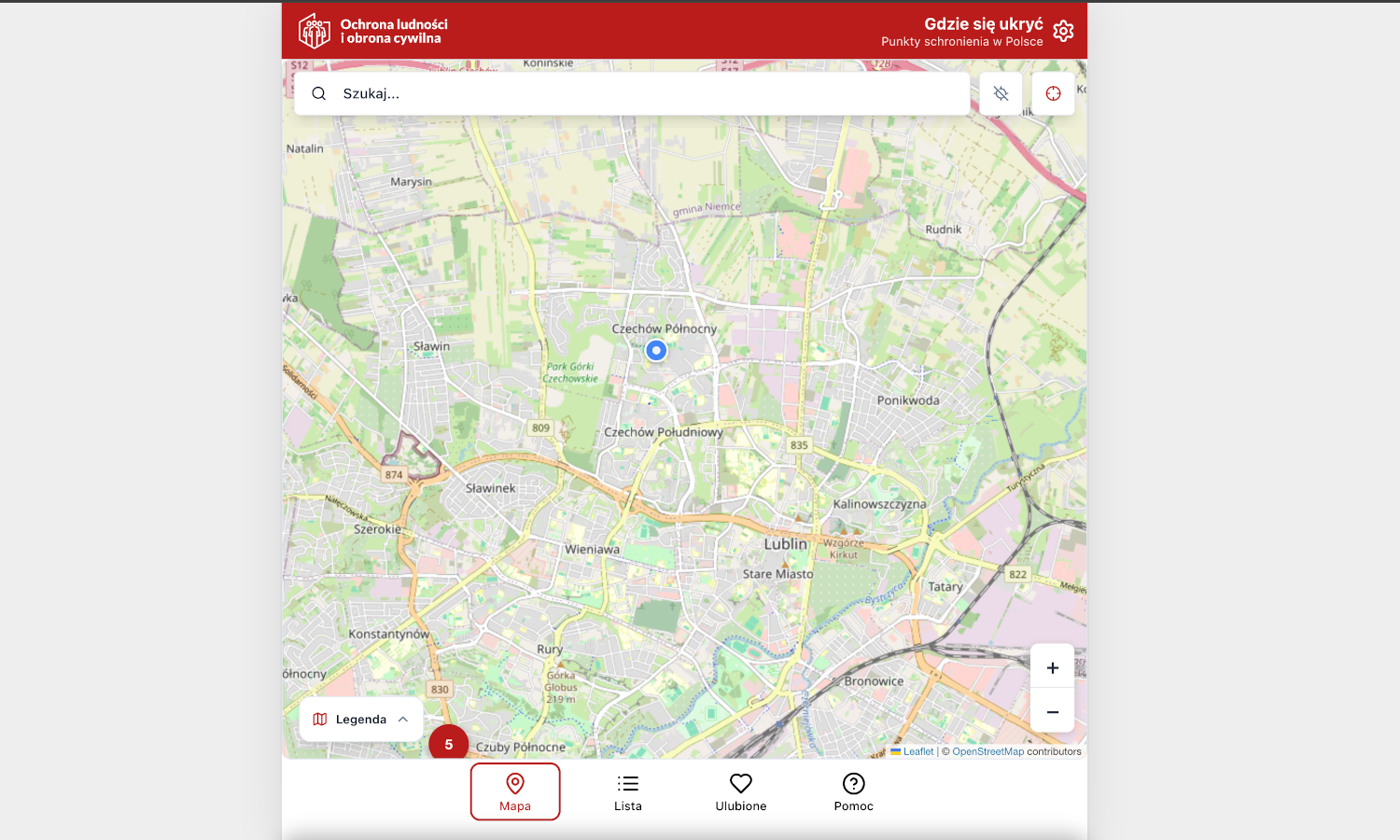 Gdzie się ukryć? Państwo udostępnia internetową mapę schronów