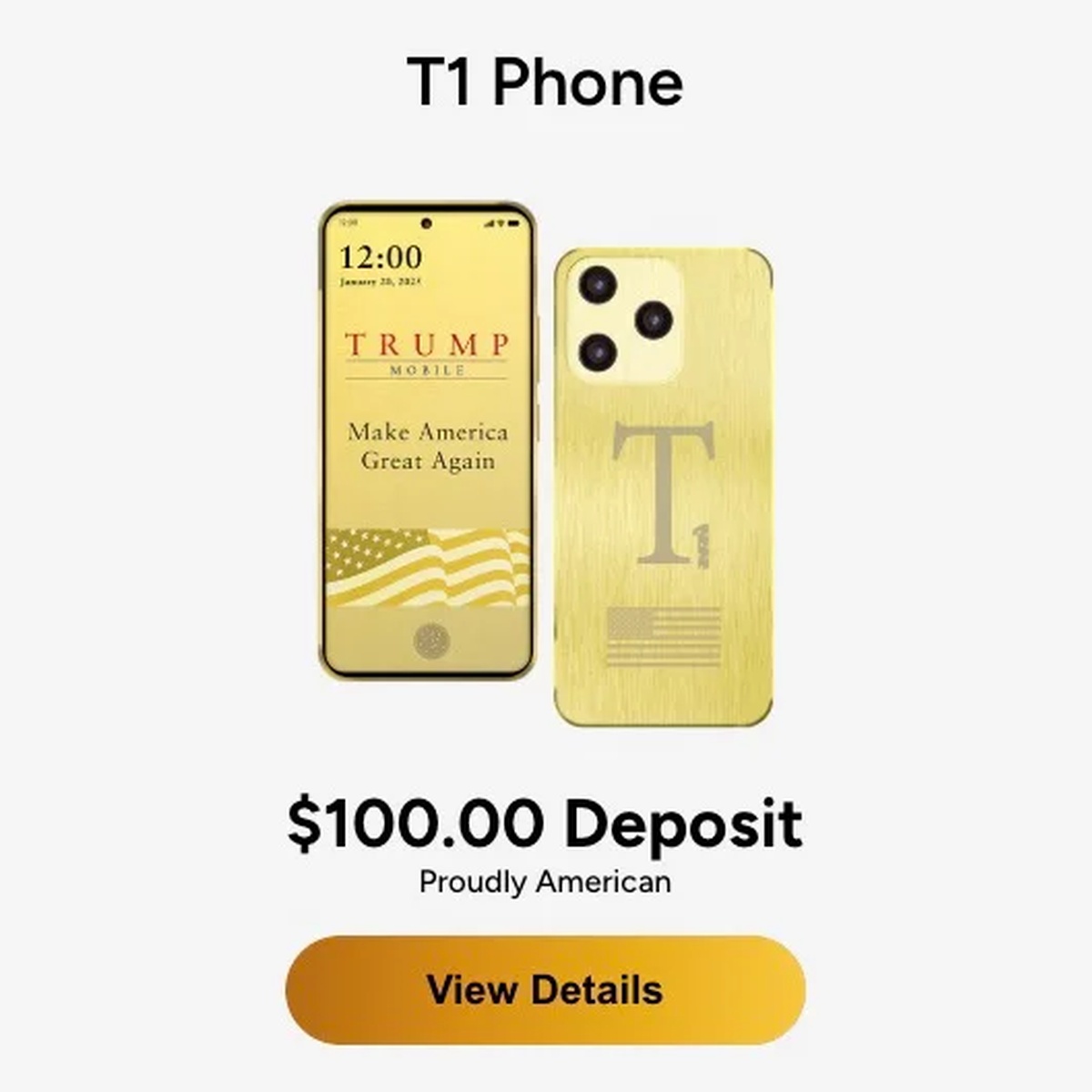 Złoty telefon Trumpa znów spóźniony. Klienci mają dość