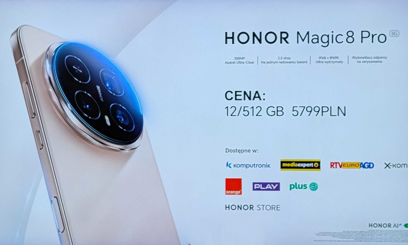 Honor Magic8 Pro w Polsce. Na start 1000 zł taniej