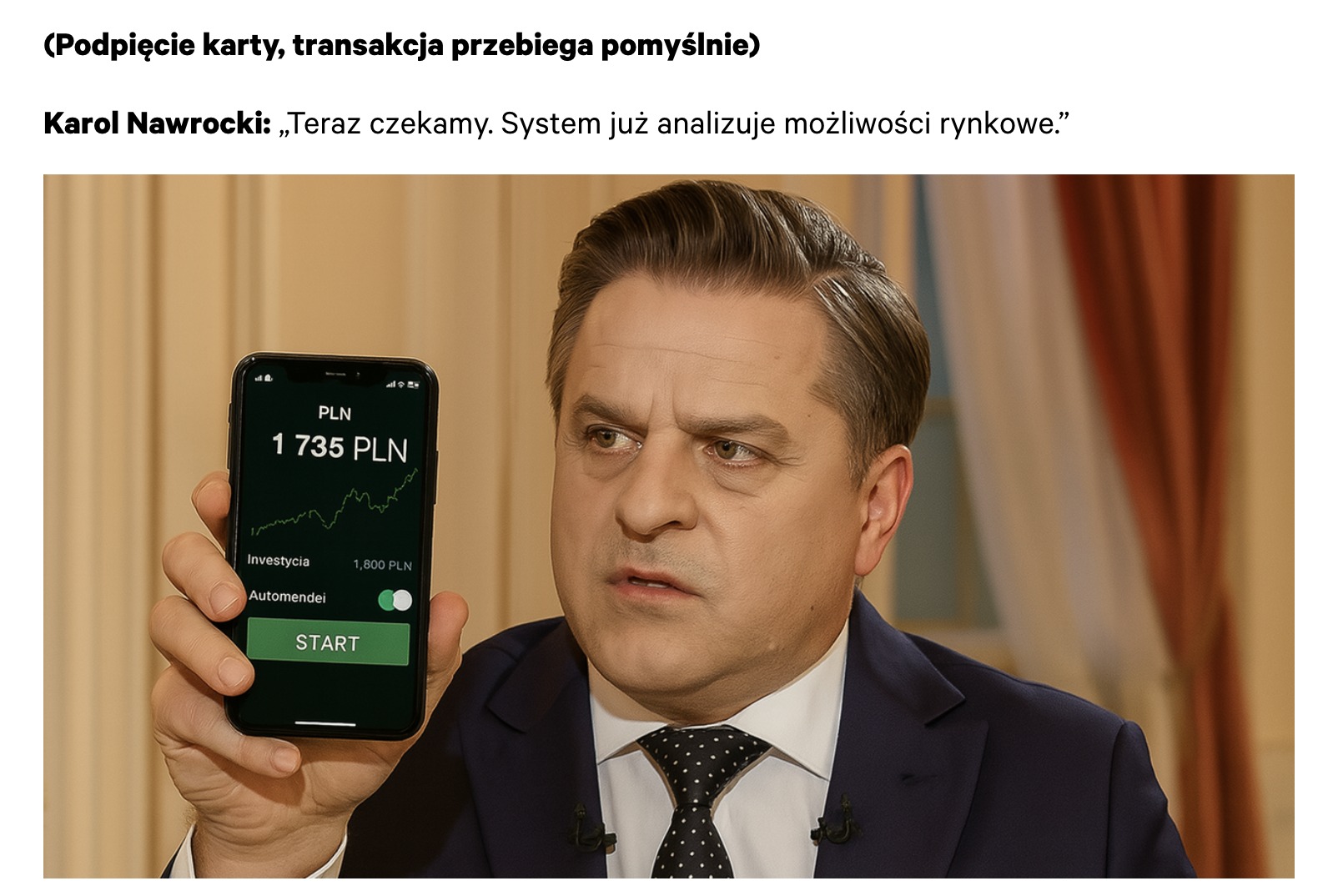 Nie słuchaj porad prezydenta. Narobisz sobie kłopotów