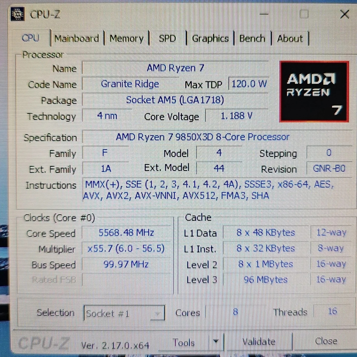 AMD Ryzen 7 9850X3D zawodzi. Wydajność nie wzrosła