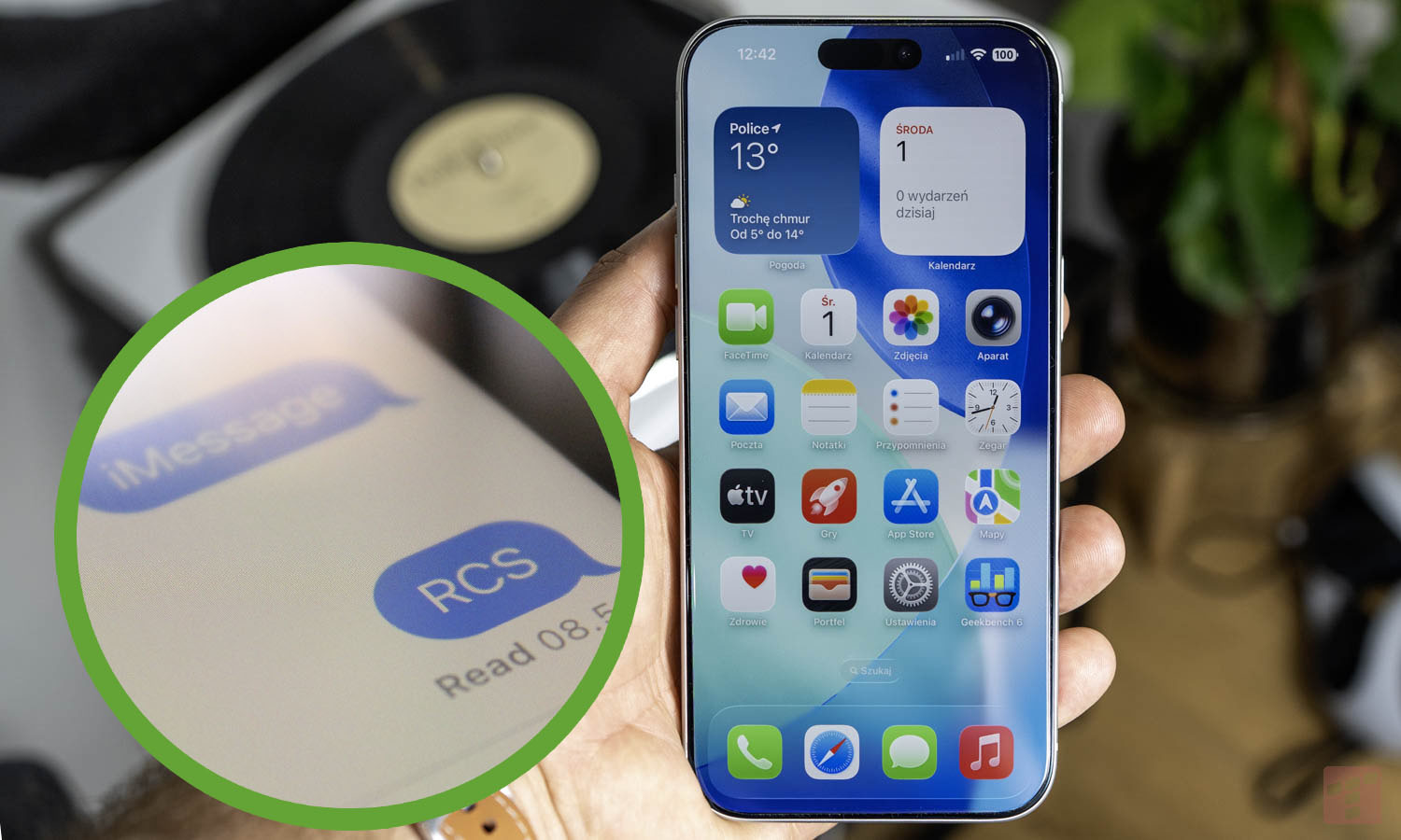 iPhone dostanie szyfrowane wiadomości RSC