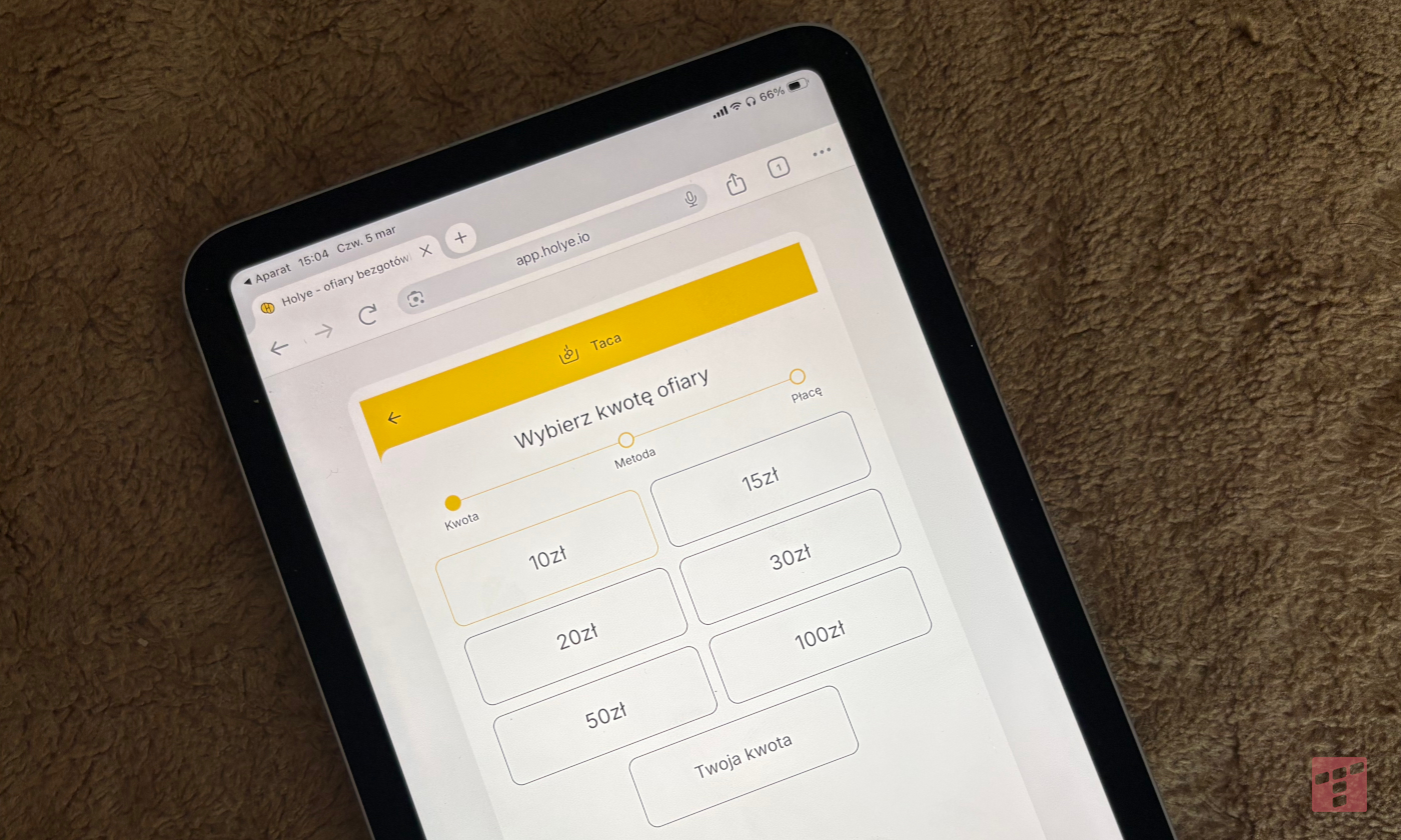Ten kościół idzie z duchem czasu. Zamiast dawać na tacę zeskanujesz QR