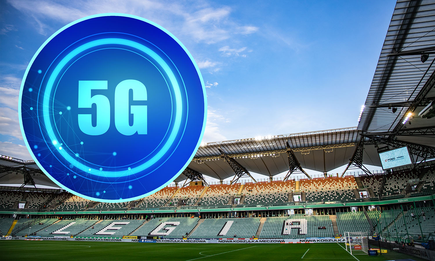 Szybki Internet na stadionie. Legia Warszawa uruchomiła sieć 5G