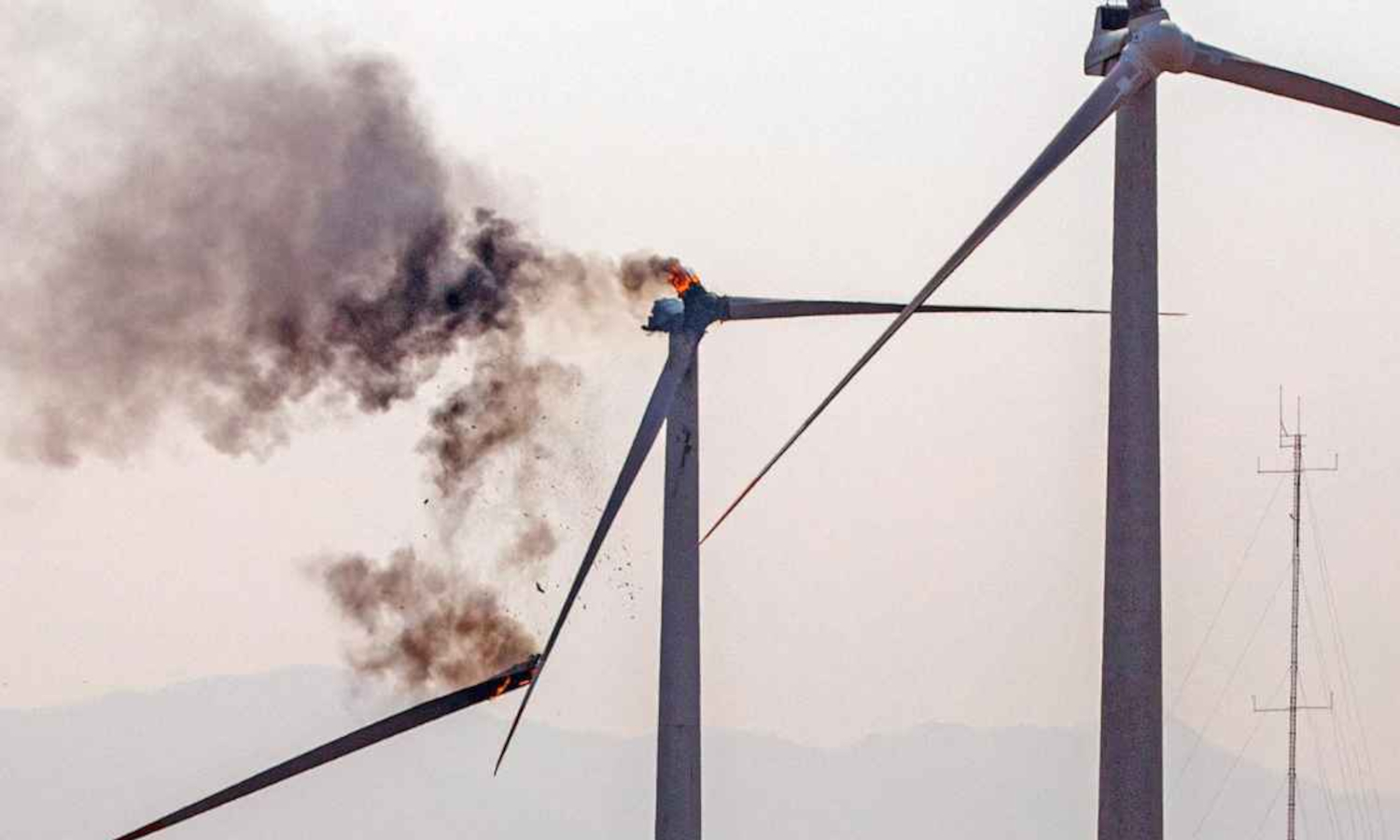 Tragiczna awaria turbiny wiatrowej. Są ofiary śmiertelne