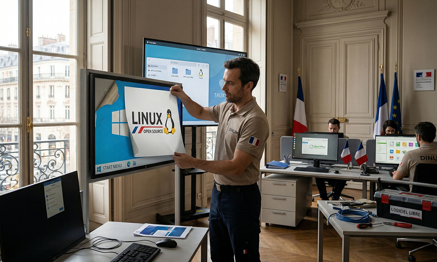 Francja wyrzuca Windowsa. Linux nowym standardem