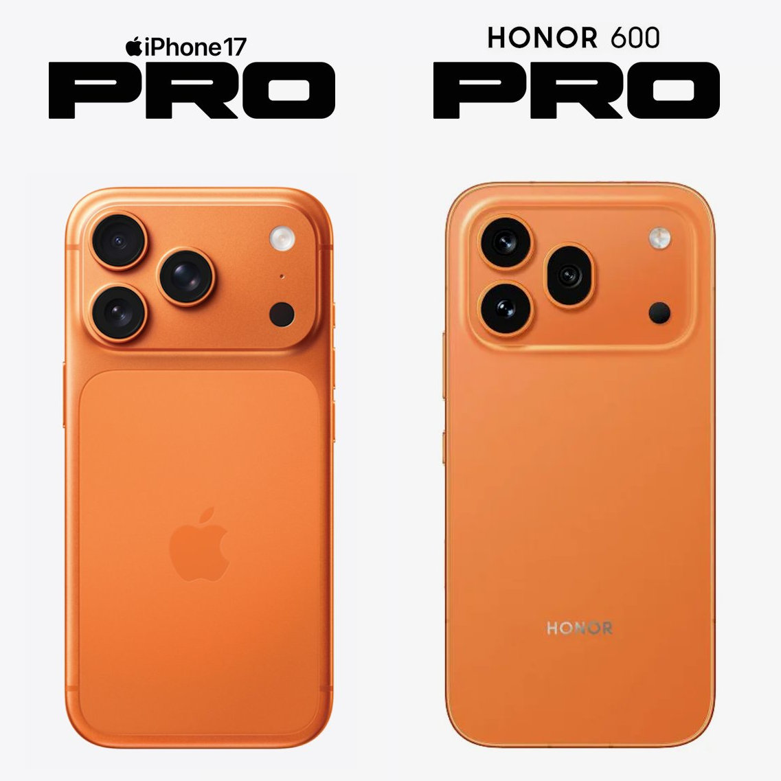 Honor 600 Pro to kopia iPhone 17 Pro. Zaczęło się trollowanie Apple