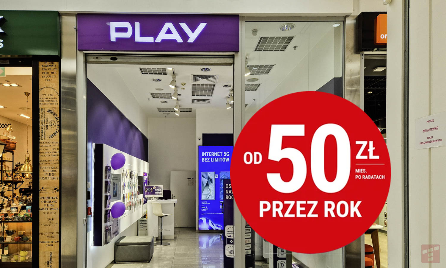 Nowa promocja Play. Światłowód i telewizor o połowę taniej