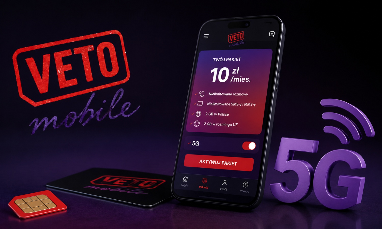 Abonament za 10 zł. Veto Mobile wchodzi na rynek i miesza w portfelach