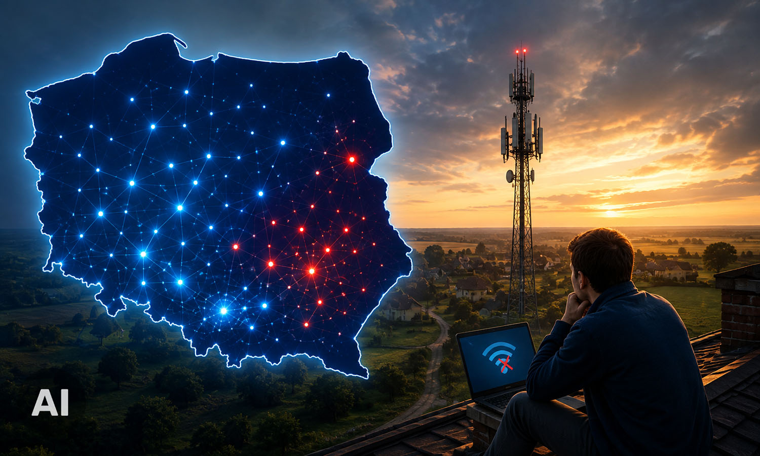 Polski Internet ma już 35 lat. Białe plamy wciąż nie zniknęły