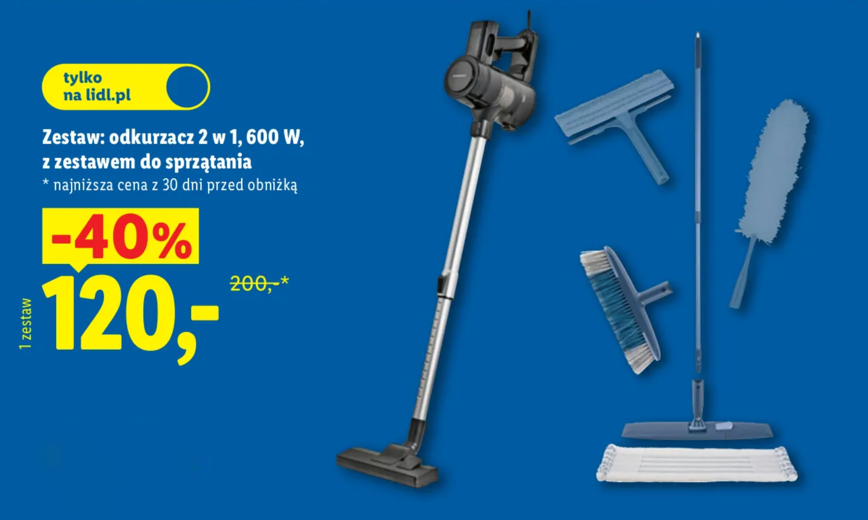 Lidl woła ledwie 120 zł, a to taki "Dyson z mopem" 6 w 1