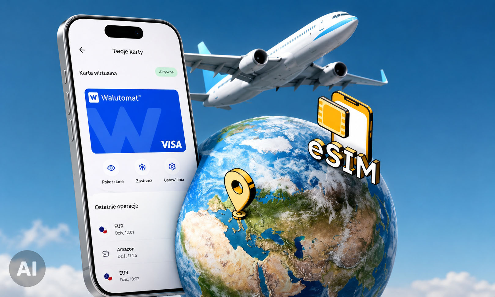 eSIM za 1 grosz. Walutomat ma promocję dla podróżnych