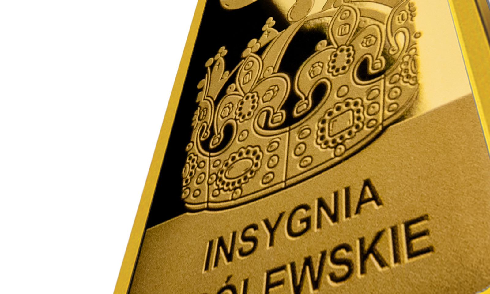 Polskie insygnia królewskie na sztabce z czystego złota tylko za 179 zł