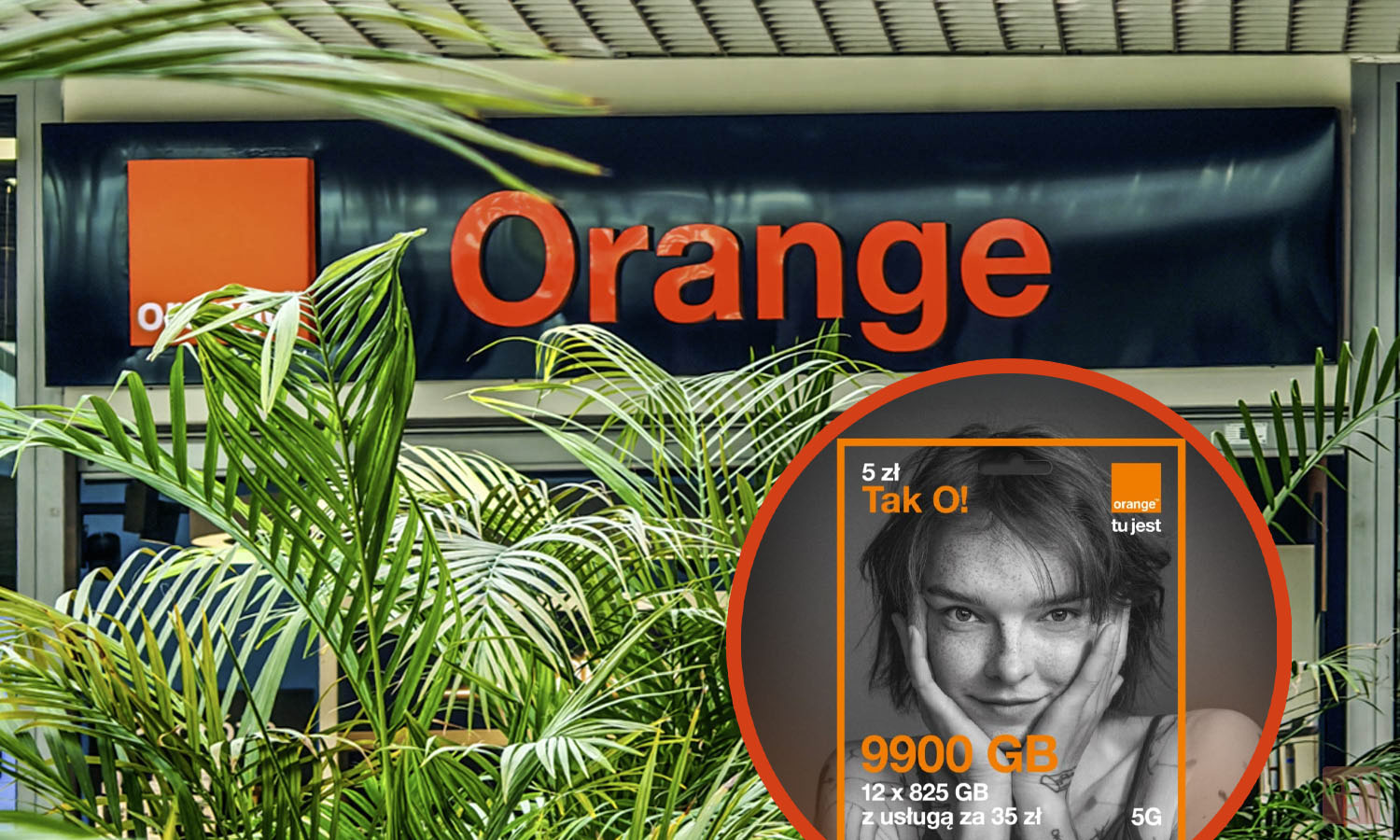 Orange daje za 9900 GB za darmo. Wystarczy jeden SMS