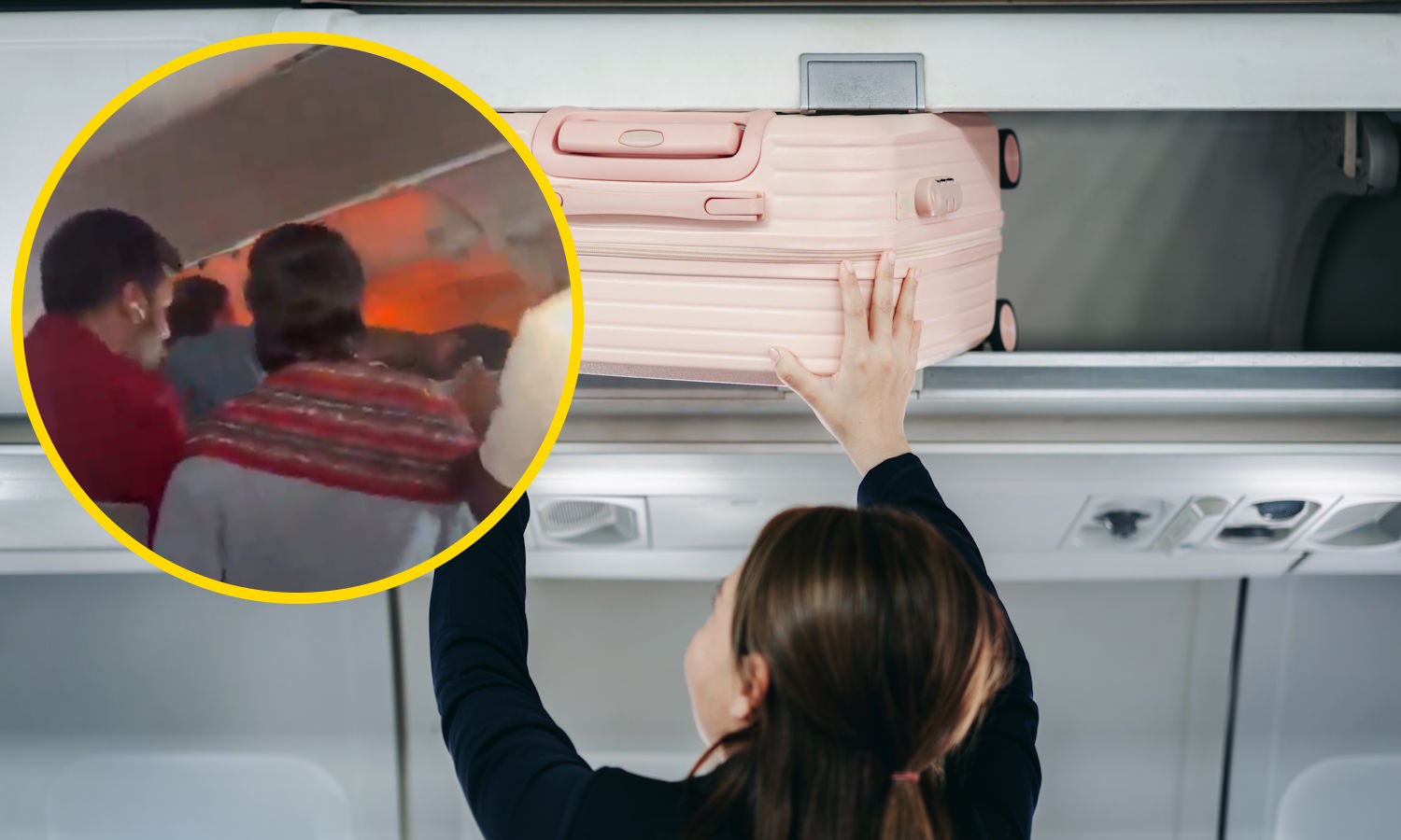 Dym i płomienie w schowku. Awaryjne lądowanie przez jeden powerbank