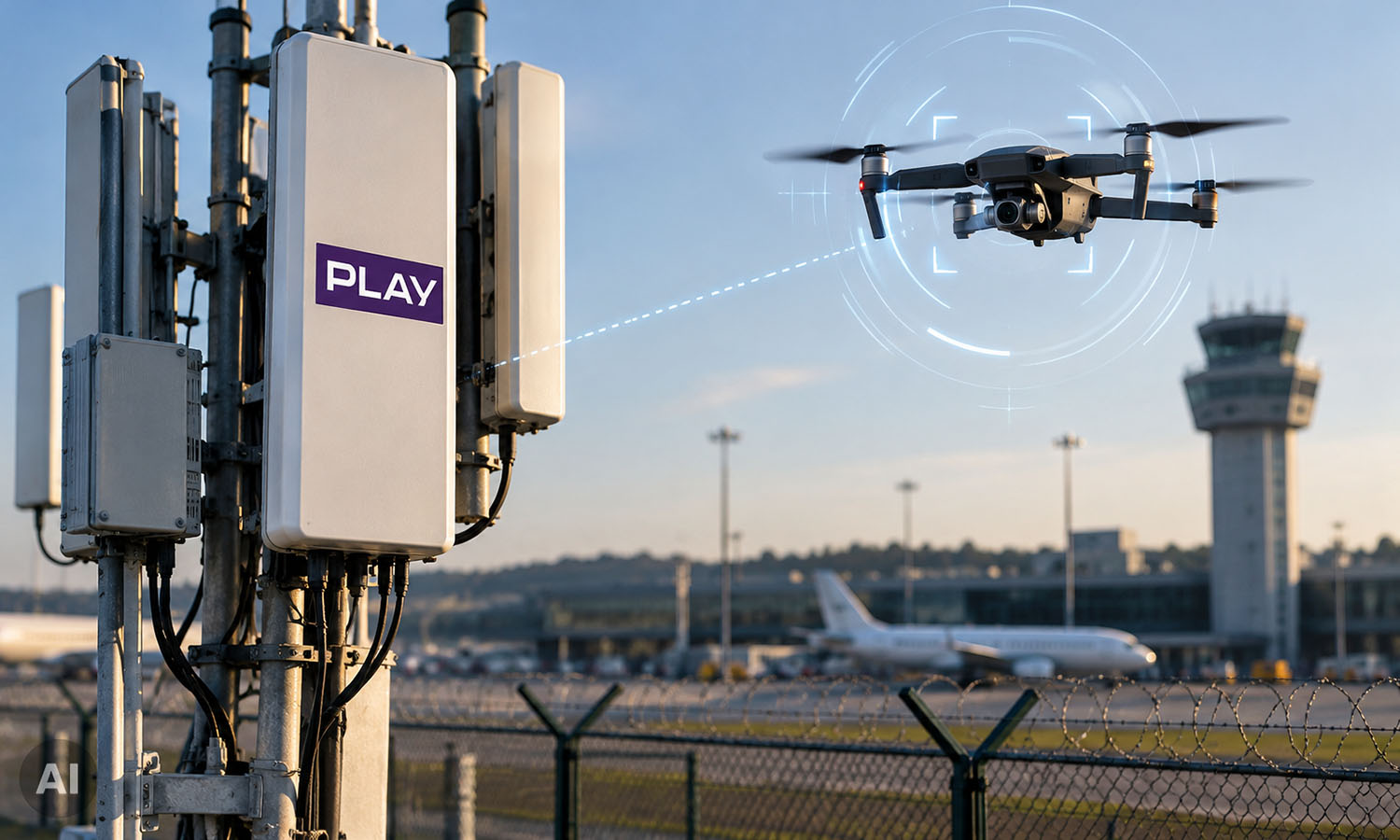 Play wykorzysta 5G do wykrywania dronów. Tak to działa