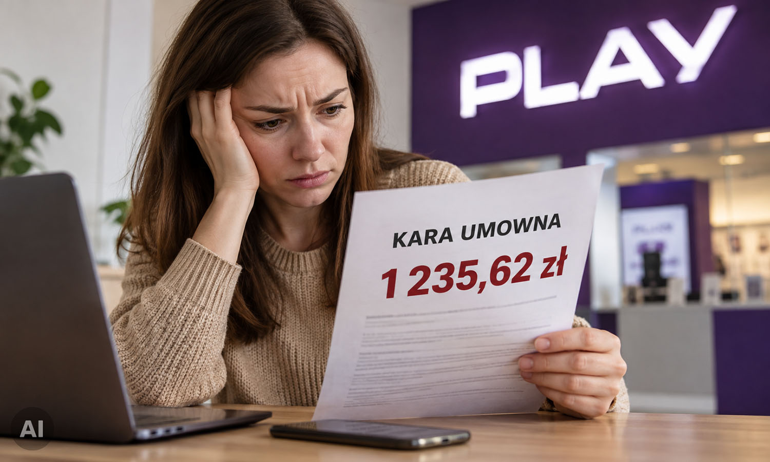 Play naliczył 1235 zł kary. Po skardze zmienił decyzję