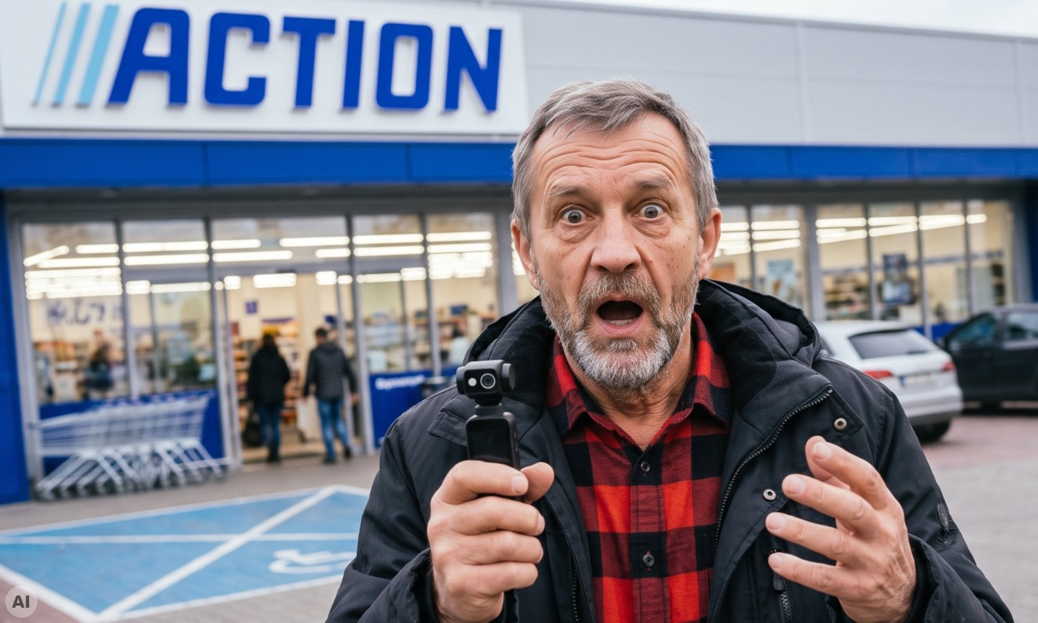 W Action za 87,45 kamera z gimbalem. DJI już robi w gacie