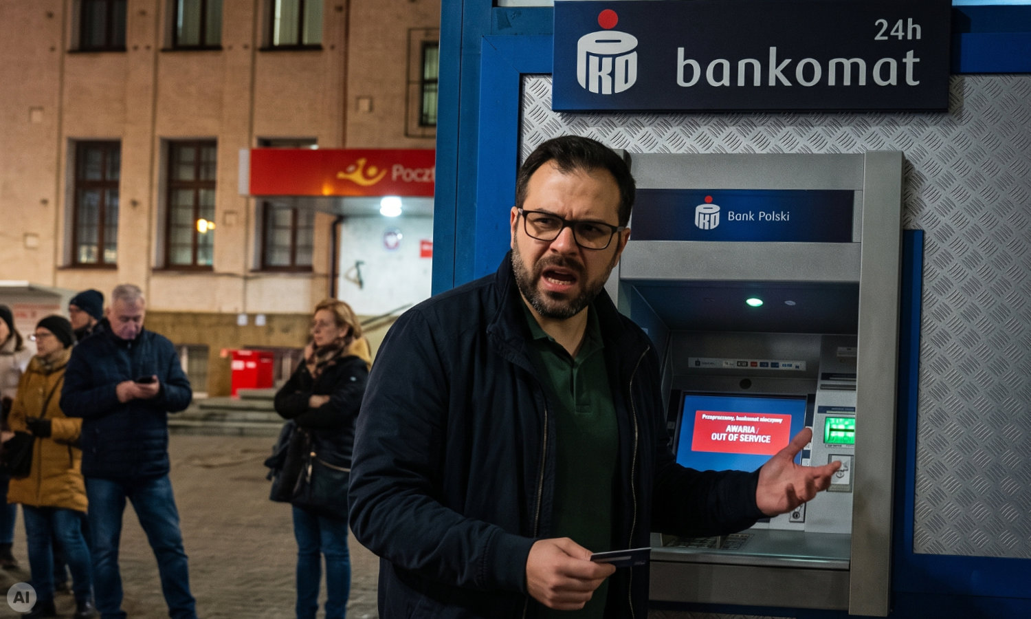 PKO BP apeluje o brak paniki. Bankomaty zaczną działać