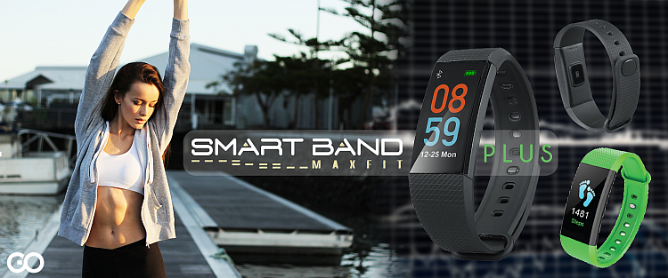 Goclever Smart Band Max Fit Basic i Plus - tanie opaski sportowe z pulsometrem, oksymetrem i ciśnieniomierzem