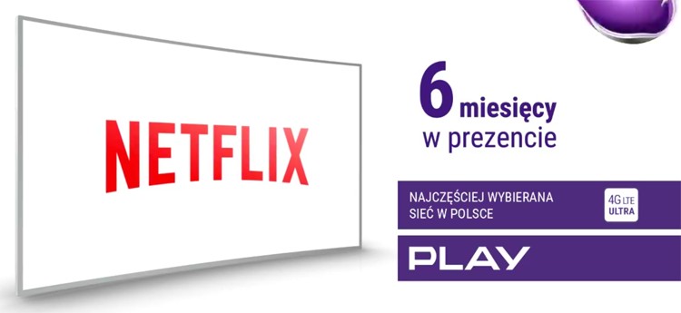 Netflix dołącza do oferty Play Internet. Start już jutro