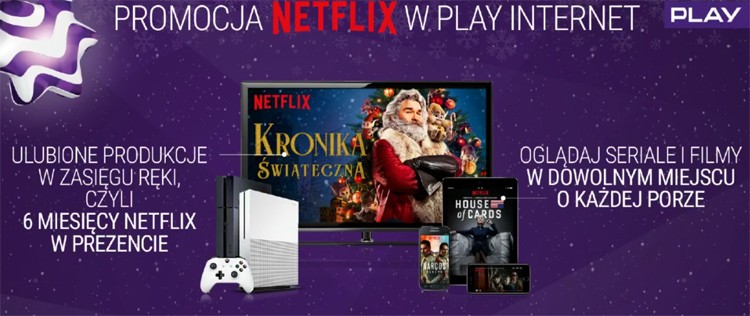 Netflix dołącza do oferty Play Internet. Start już jutro