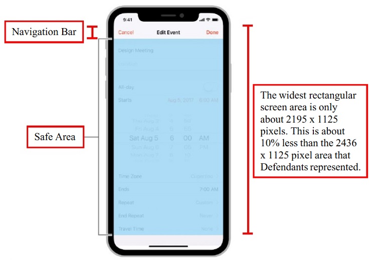 Apple pozwany za wcięcie w ekranie