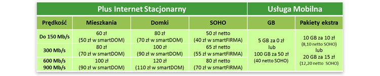 Światłowód 900 Mb/s sieci Plus - Internet dla najbardziej wymagających klientów