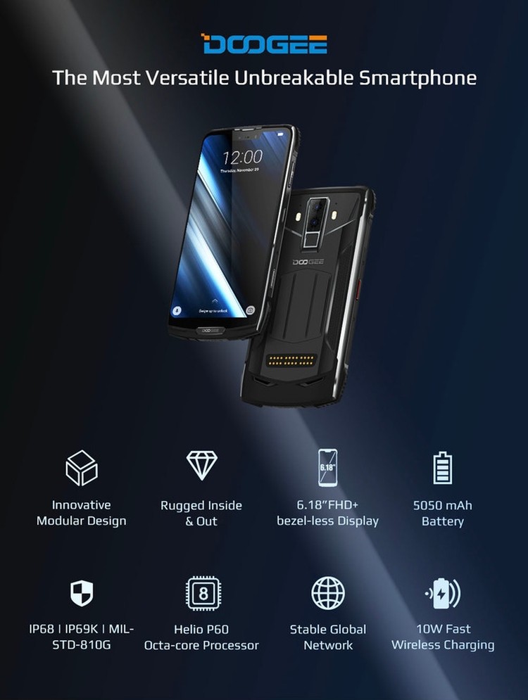Doogee S90 - wytrzymały smartfon z dołączanymi modułami. Trwa zbiórka na Kickstarterze