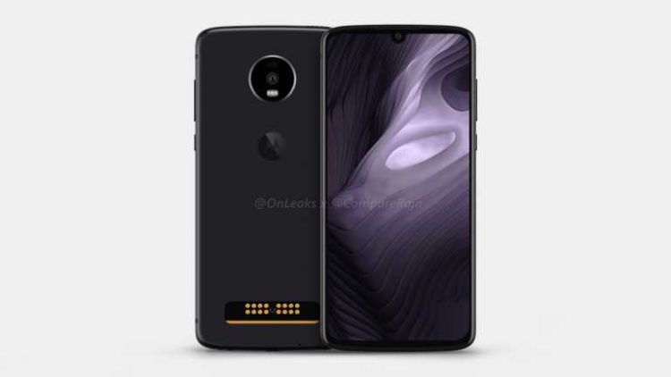 Motorola Moto Z4 Play na pierwszych renderach. Maleńki notch, pojedyncze aparaty i wsparcie dla modułów Moto Mods
