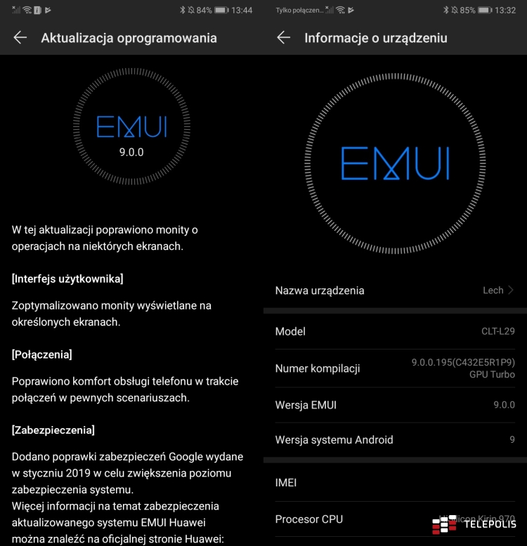 Huawei P20 Pro z Androidem Pie. Kolejny w kolejce P20 Lite