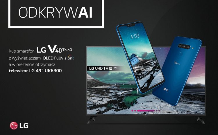 LG V40 ThinQ wchodzi do sprzedaży w Polsce. Kupisz smartfon, a w prezencie dostaniesz... telewizor 4K