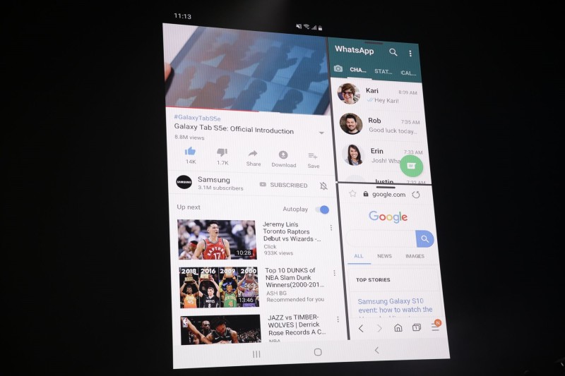 Samsung Galaxy Fold - składany smartfon z 6 aparatami i 12 GB pamięci RAM