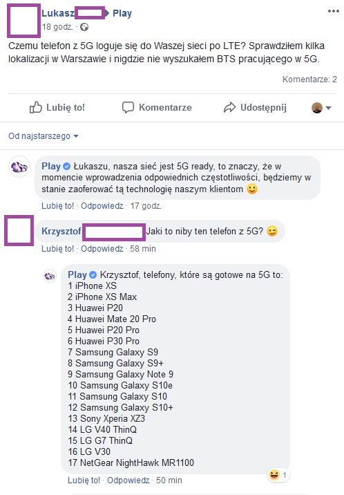 Play ma w ofercie smartfony 5G? Podobno wystarczy dostęp do odpowiednich częstotliwości