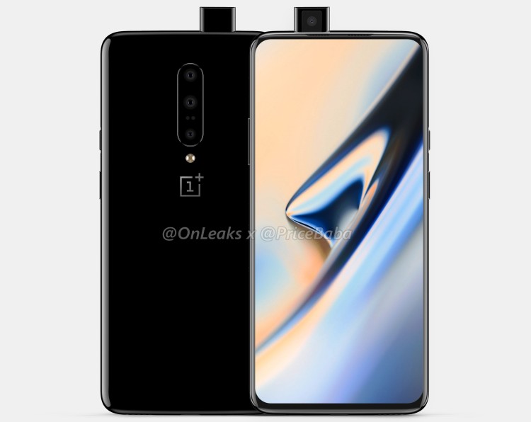 OnePlus 7 na nowych renderach - przedni aparat będzie wyskakiwał z obudowy