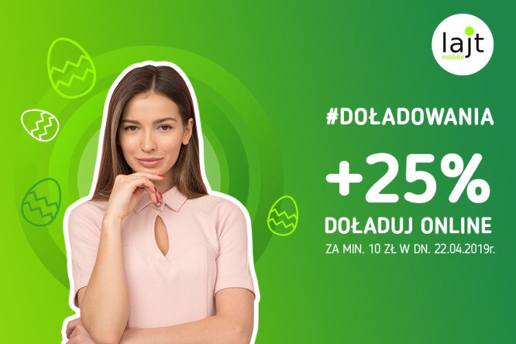 Lajt mobile na święta: 25% więcej do doładowania