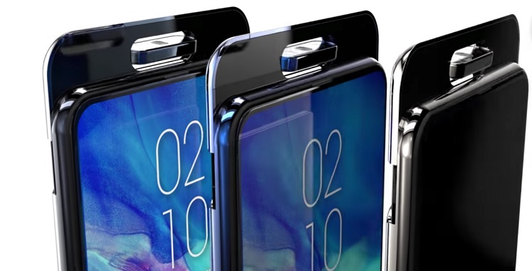 Samsung Galaxy A80 z wysuwanym i obracanym aparatem. Zaczęła sie wojna na dziwne konstrukcje smartfonów