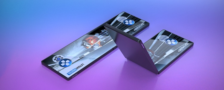 Tak może wyglądać składany, gamingowy smartfon Sharpa