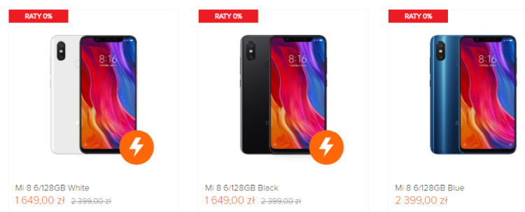 Flash Sale na Mi-home.pl: Xiaomi Mi 8 6/128 kosztuje 1649 zł