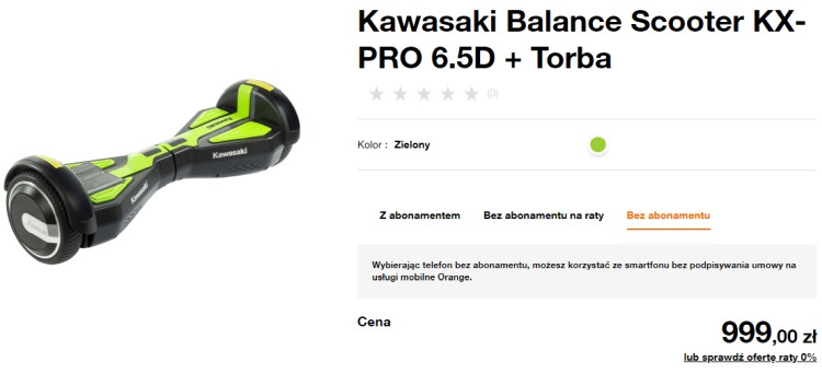 Najnowsze Kawasaki w ofercie Orange