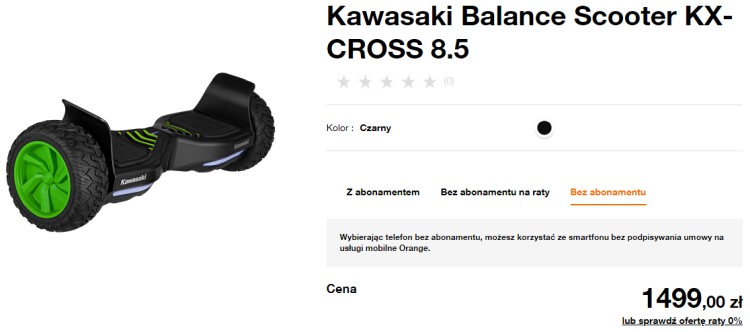 Najnowsze Kawasaki w ofercie Orange