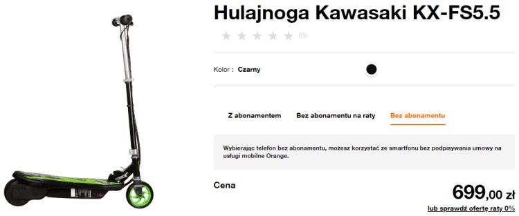 Najnowsze Kawasaki w ofercie Orange