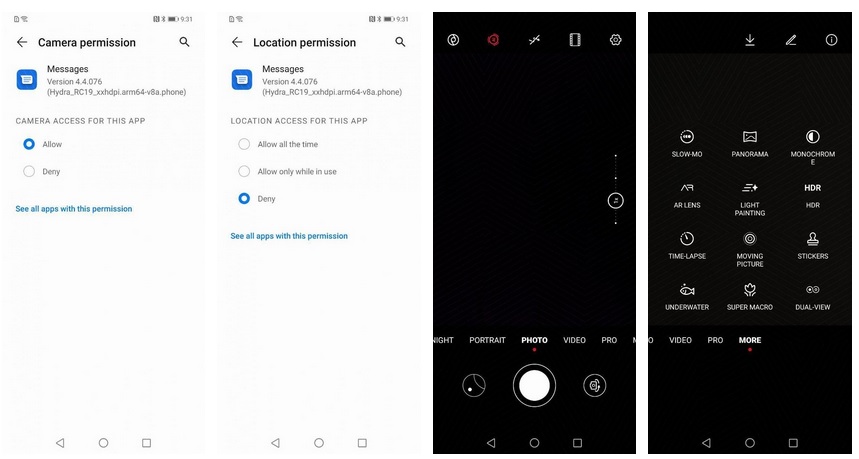 Interfejs EMUI 10 na pierwszych zrzutach ekranu