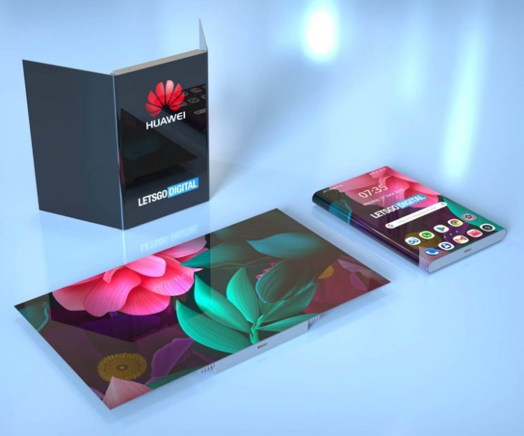 Huawei patentuje składany telefon z ekranem zginanym w dwóch miejscach