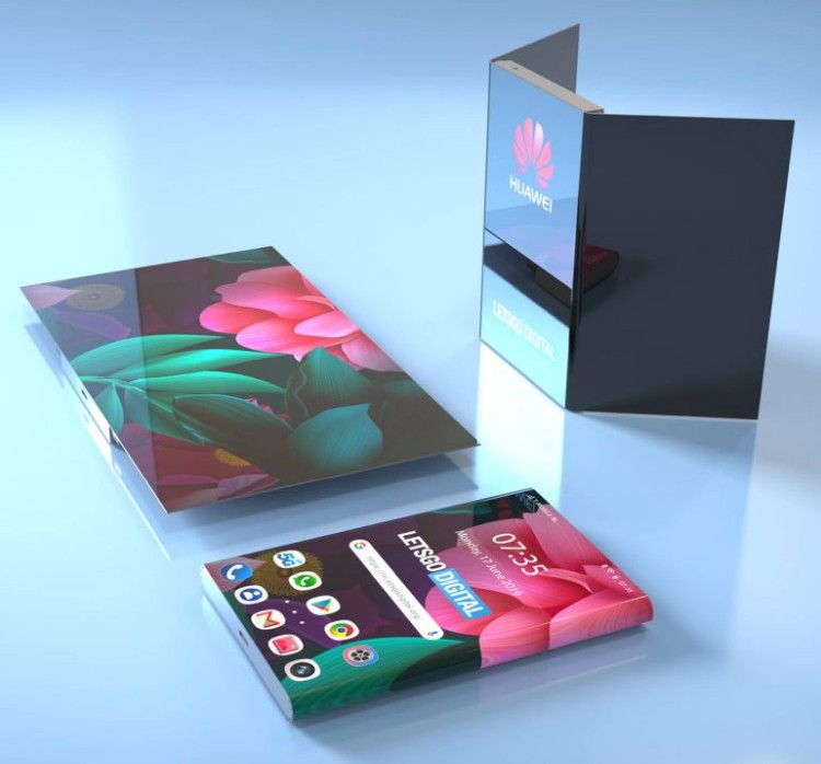 Huawei patentuje składany telefon z ekranem zginanym w dwóch miejscach