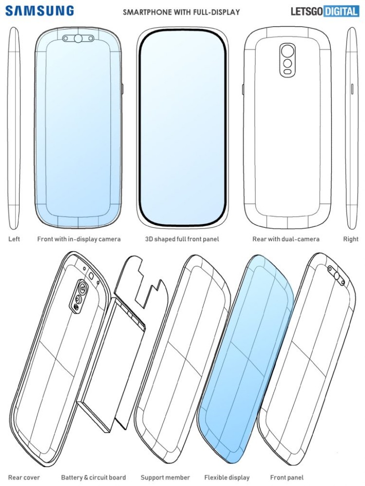 Samsung patentuje nowy kształt telefonu. Czy tak będzie wyglądał Galaxy S11?