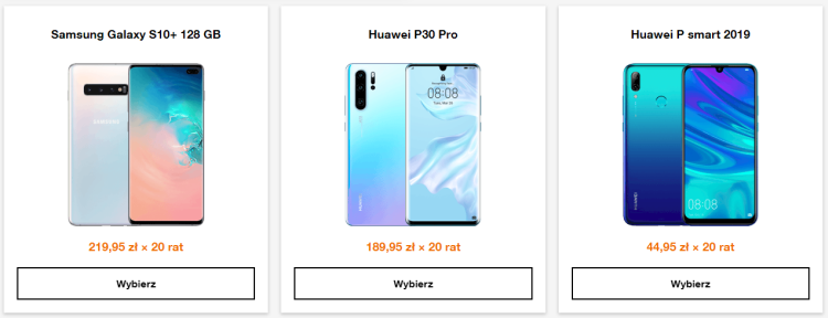 Orange: telefony, zegarki i inny sprzęt w ratach 0% od teraz dostępne dla wszystkich