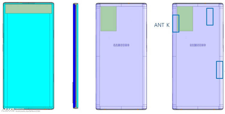 Galaxy Note10 5G: znamy nowe szczegóły budowy. Trzy anteny, pasmo milimetrowe
